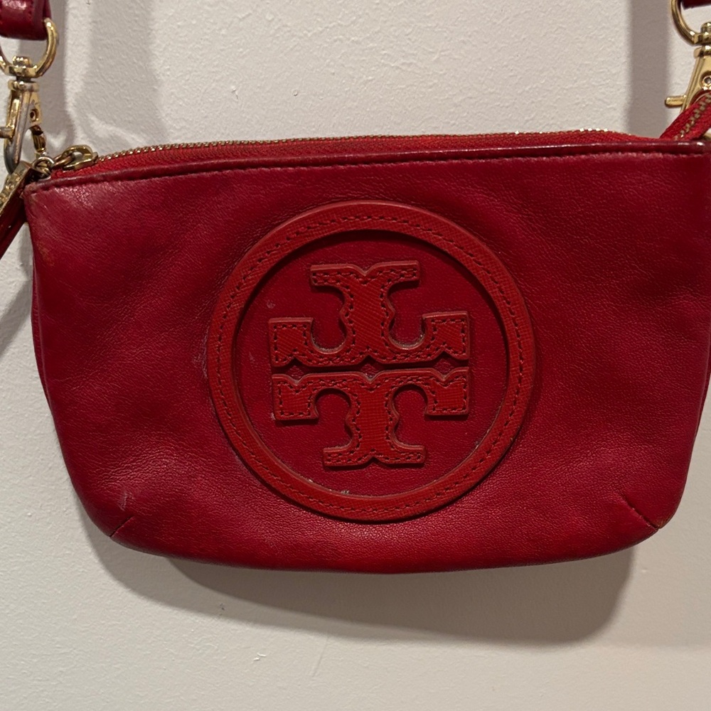 Vintage Tory Burch Cherry Red Crossbody Bag HARD TO FIND!